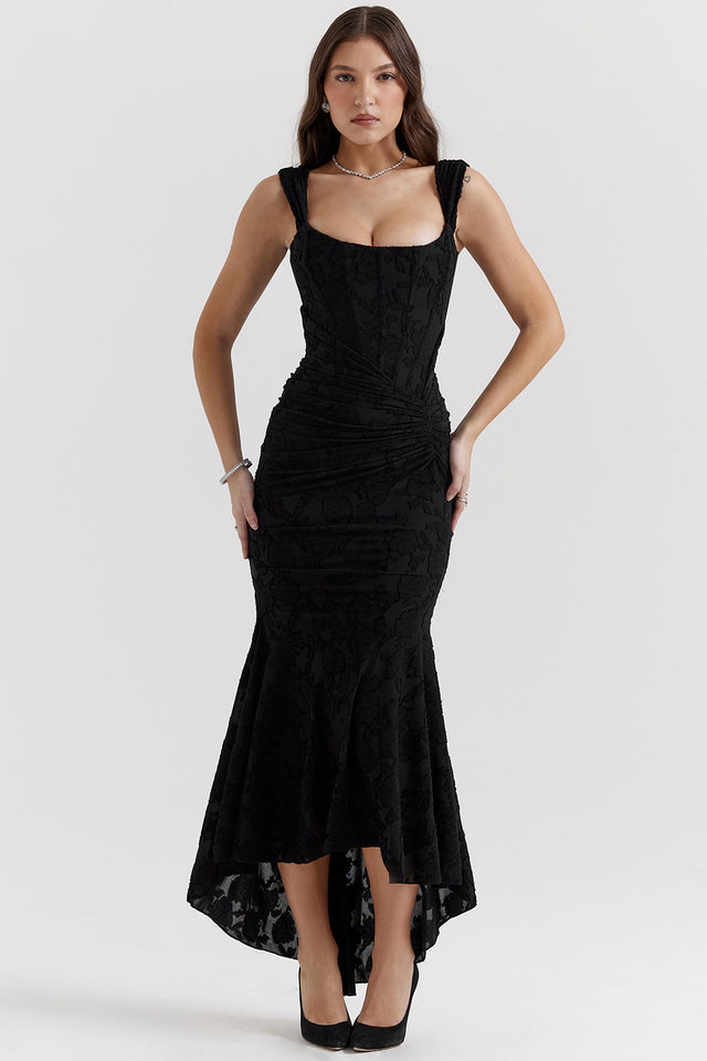 Vestido Mujer con Cintura Esculpida Ajustado