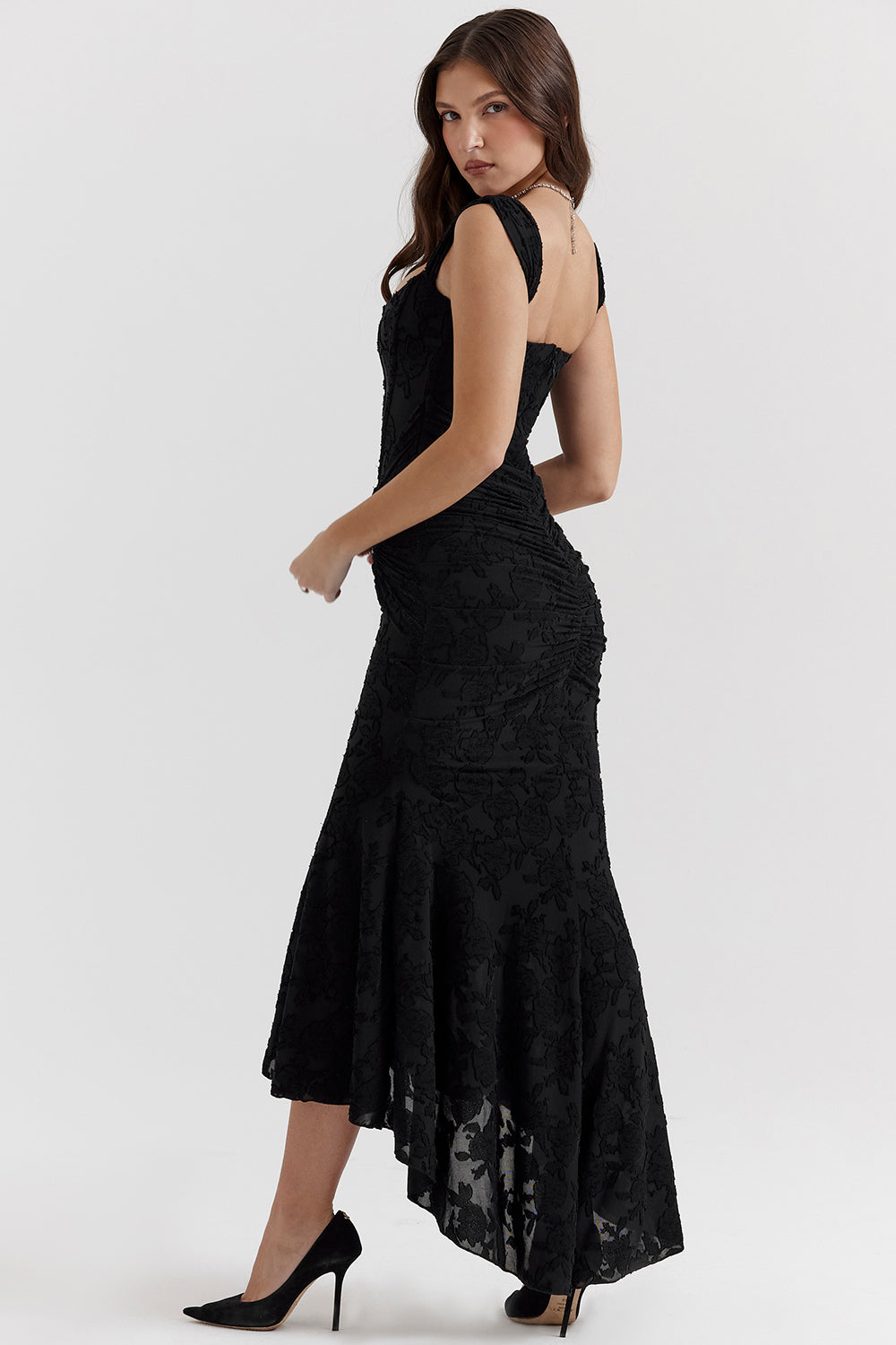 Vestido Mujer con Cintura Esculpida Ajustado