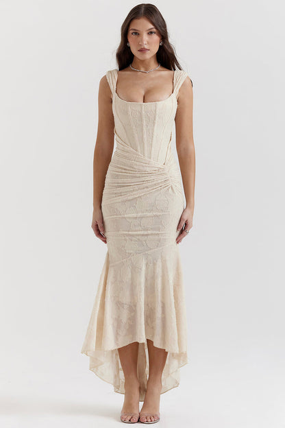Vestido Mujer con Cintura Esculpida Ajustado