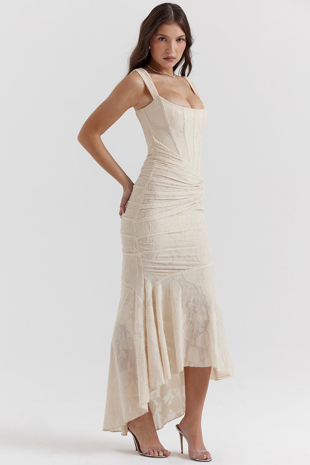 Vestido Mujer con Cintura Esculpida Ajustado