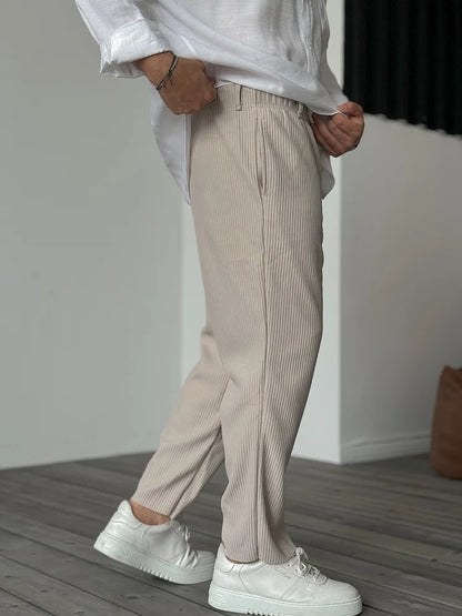 Pantalones hombre Elegantes Comodos Corte Clasico Versatil