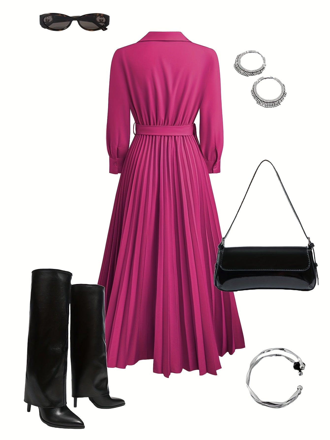 Vestido Mujer Casual Elegante Ajuste Diario