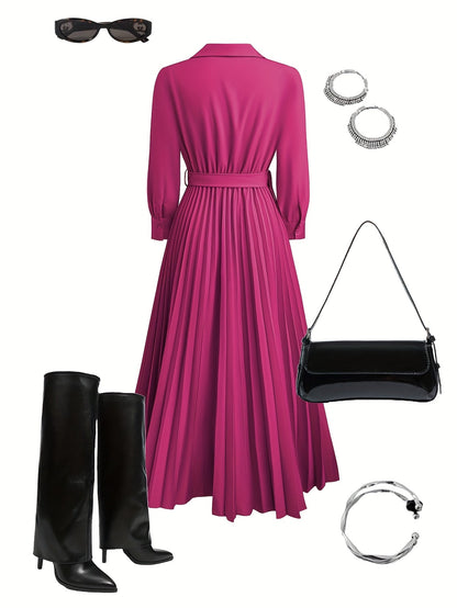 Vestido Mujer Casual Elegante Ajuste Diario