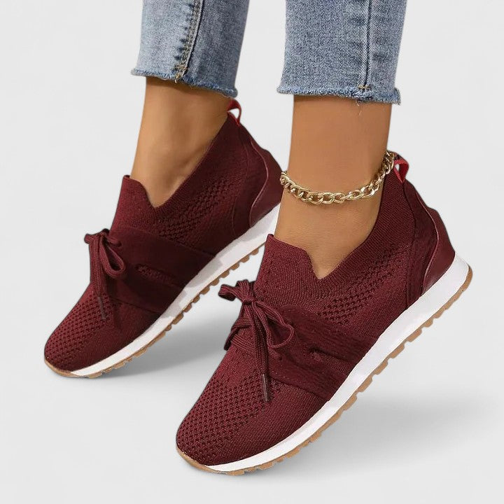 Zapatillas Ortopédicas Mujer Tejido Transpirable Cordones