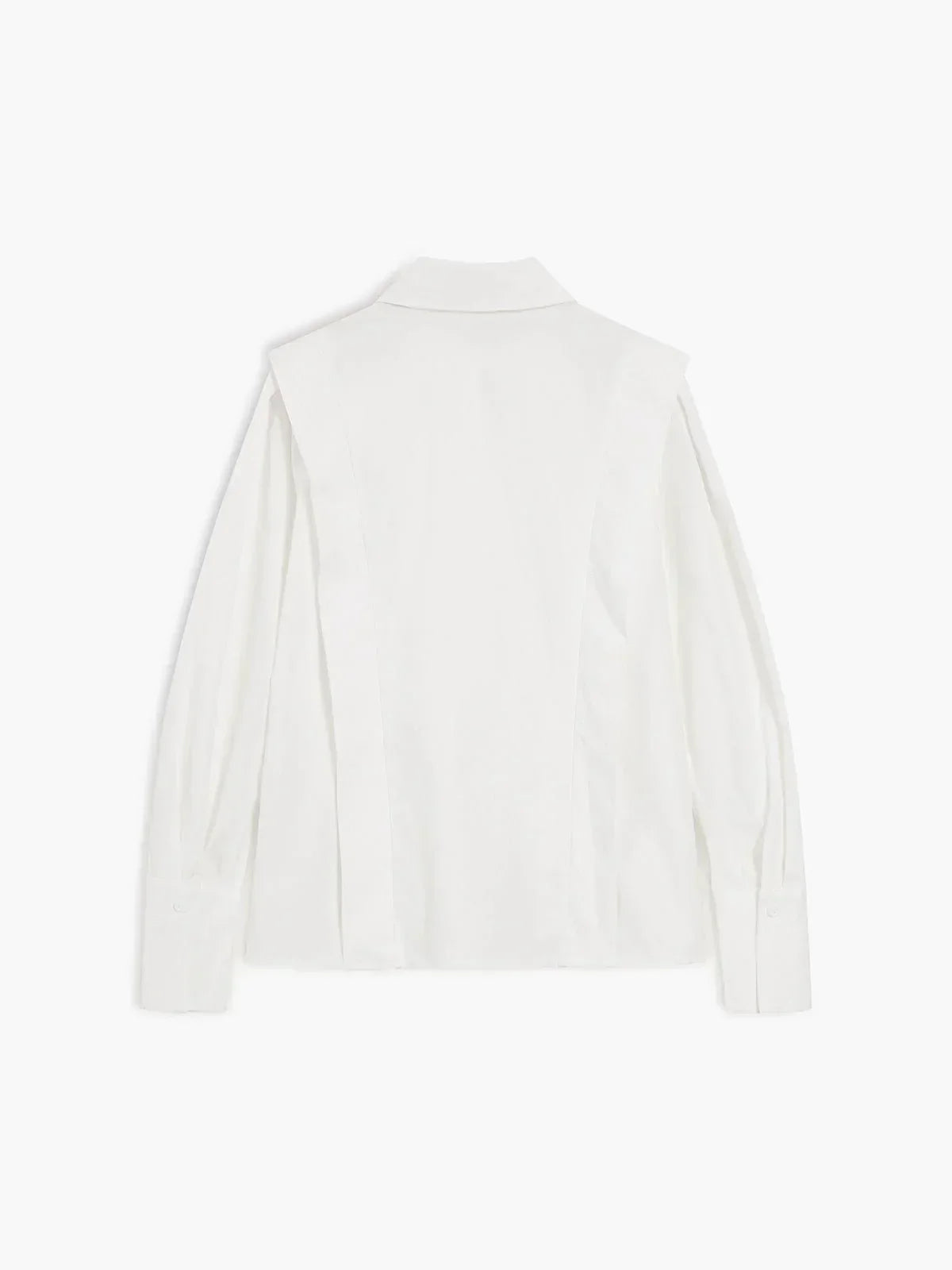 Blusa Mujer Manga Larga Cuello Solapa Puños Ajustables
