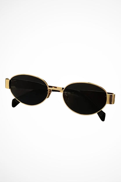 Gafas de sol mujer montura metálica ovaladas estilo retro