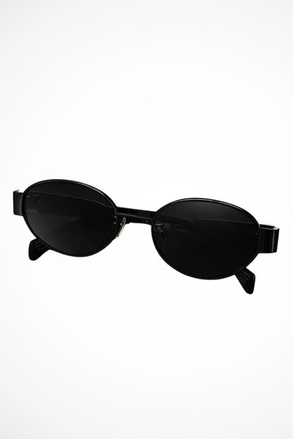 Gafas de sol mujer montura metálica ovaladas estilo retro