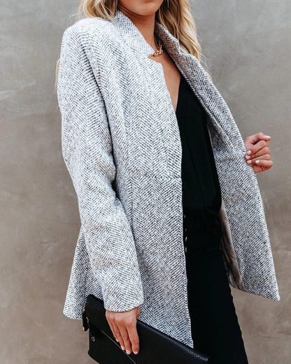 Blazer Mujer Ligera de Poliéster Diseño Abierto