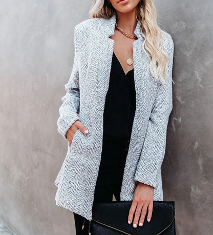 Blazer Mujer Ligera de Poliéster Diseño Abierto