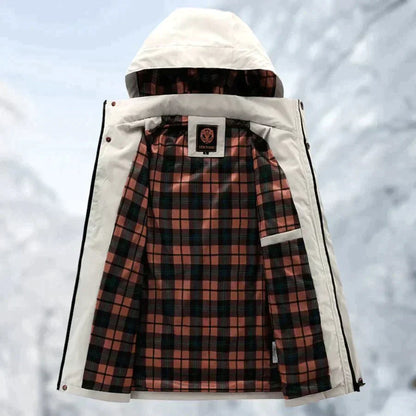 Chaqueta Hombre Cortaviento Multibolsillos Ajuste Regular