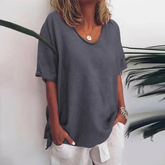Camisa Mujer Holgada Algodón Comoda Uso Diario - Mavetta