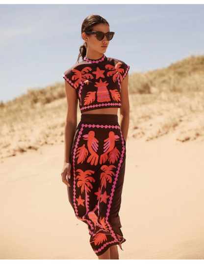 Conjunto Mujer y Falda Estampados