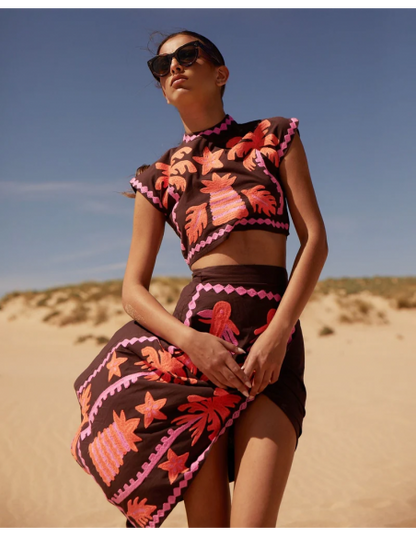 Conjunto Mujer y Falda Estampados
