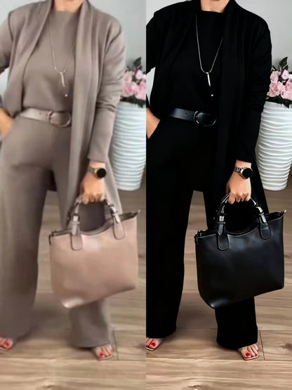 Conjunto Deportivo Mujer Cárdigan Largo y Pantalón