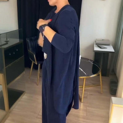Conjunto Deportivo Mujer Cárdigan Largo y Pantalón