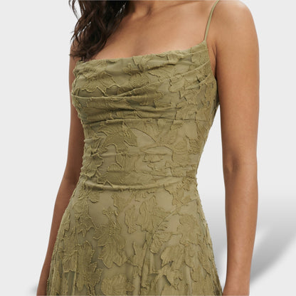 Vestido Largo Mujer de Encaje Fiesta Espalda Descubierta