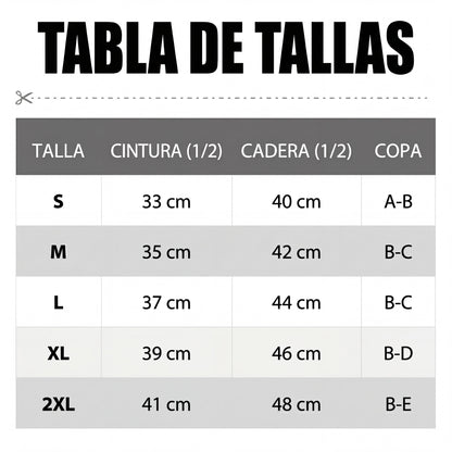 Bikini Mujer con Falda Cintura Alta y Efecto Moldeador