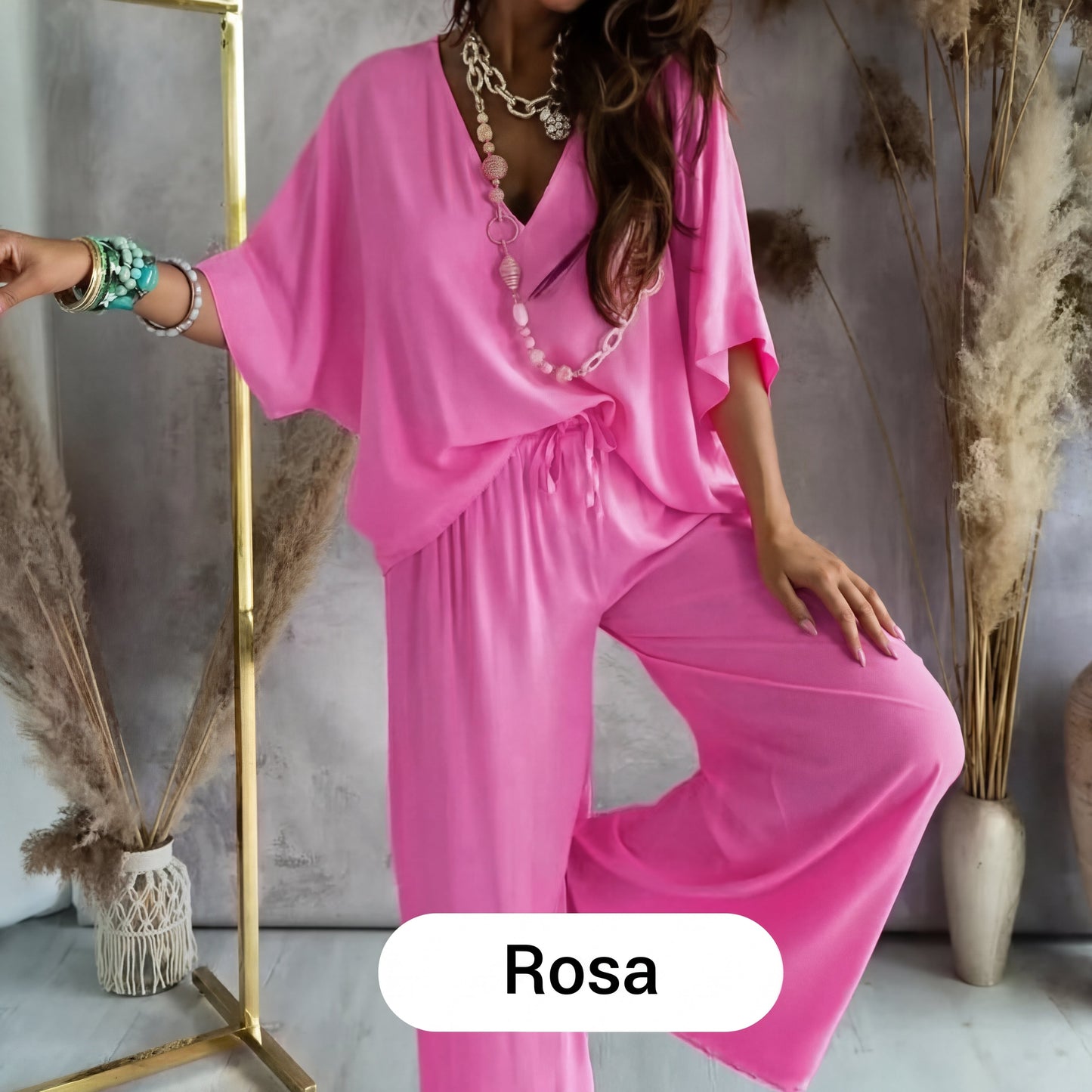 Conjunto Casual Mujer Holgado Algodón