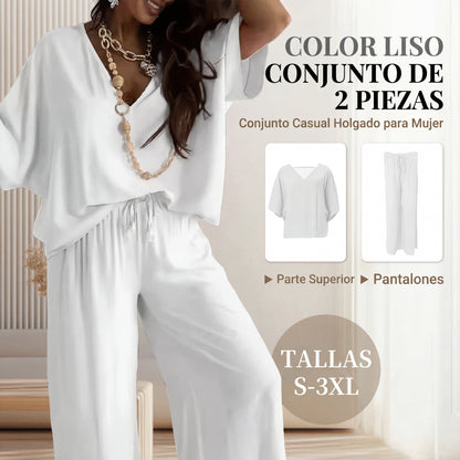 Conjunto Casual Mujer Holgado Algodón
