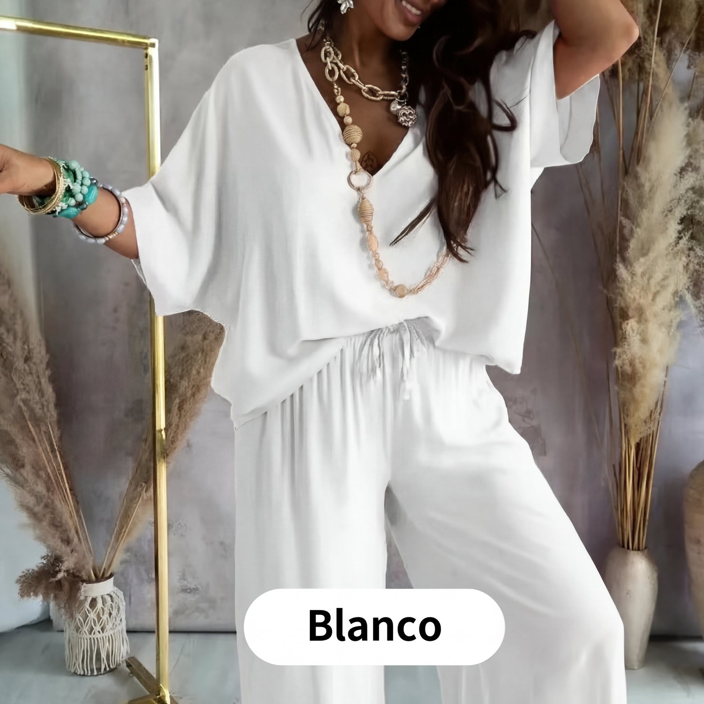 Conjunto Casual Mujer Holgado Algodón