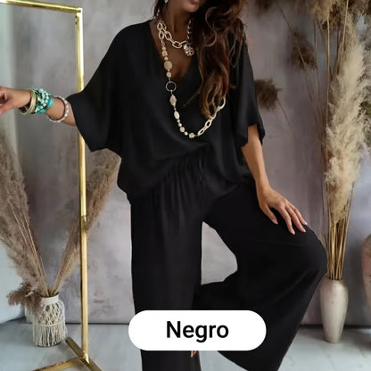 Conjunto Casual Mujer Holgado Algodón