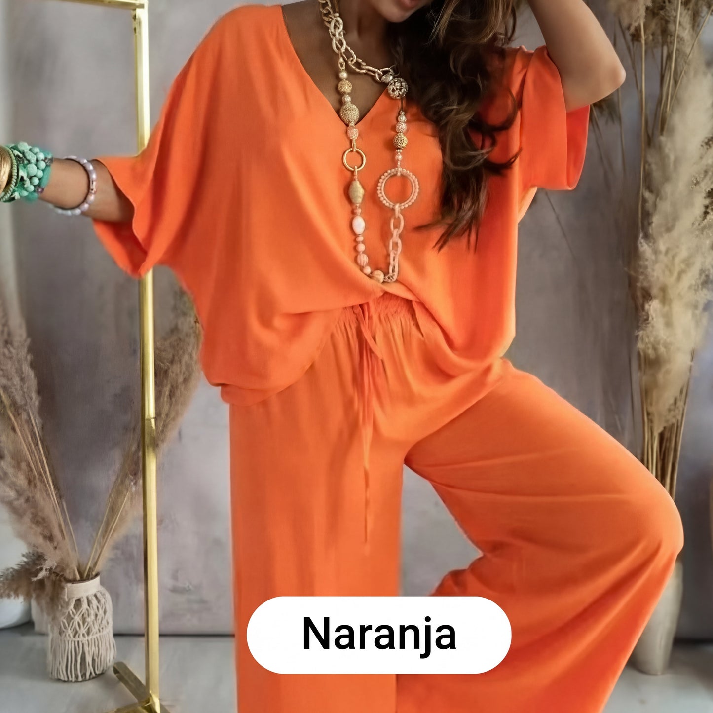 Conjunto Casual Mujer Holgado Algodón