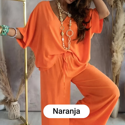Conjunto Casual Mujer Holgado Algodón