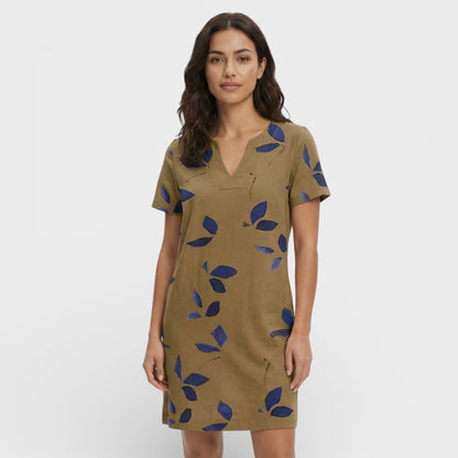 Vestido Mini Vintage Escote V
