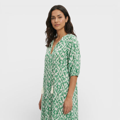 Vestido Maxi Mujer Estilo Boho Escote en Pico