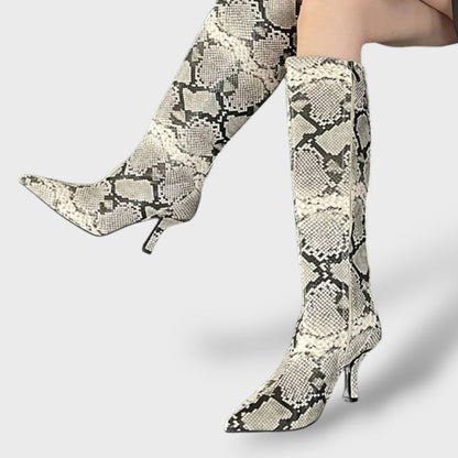 Botas Altas Mujer de Cuero Estilo Cowboy