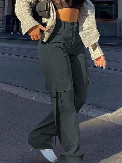 Pantalones Cargo Mujer Algodón Ajuste Estiloso