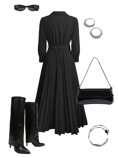 Vestido Mujer Casual Elegante Ajuste Diario