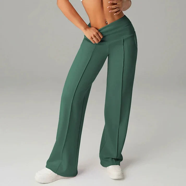Pantalón recto Mujer de corte amplio