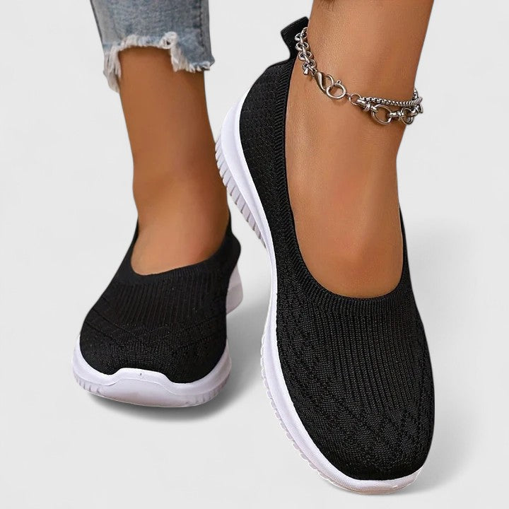 Zapatos ortopédicos mujer tejido transpirable suela ergonómica slip-on