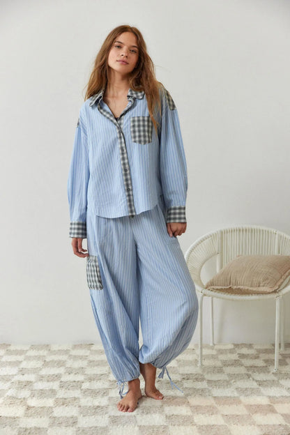 Pijama Mujer de Dos Piezas Suave y Elástico