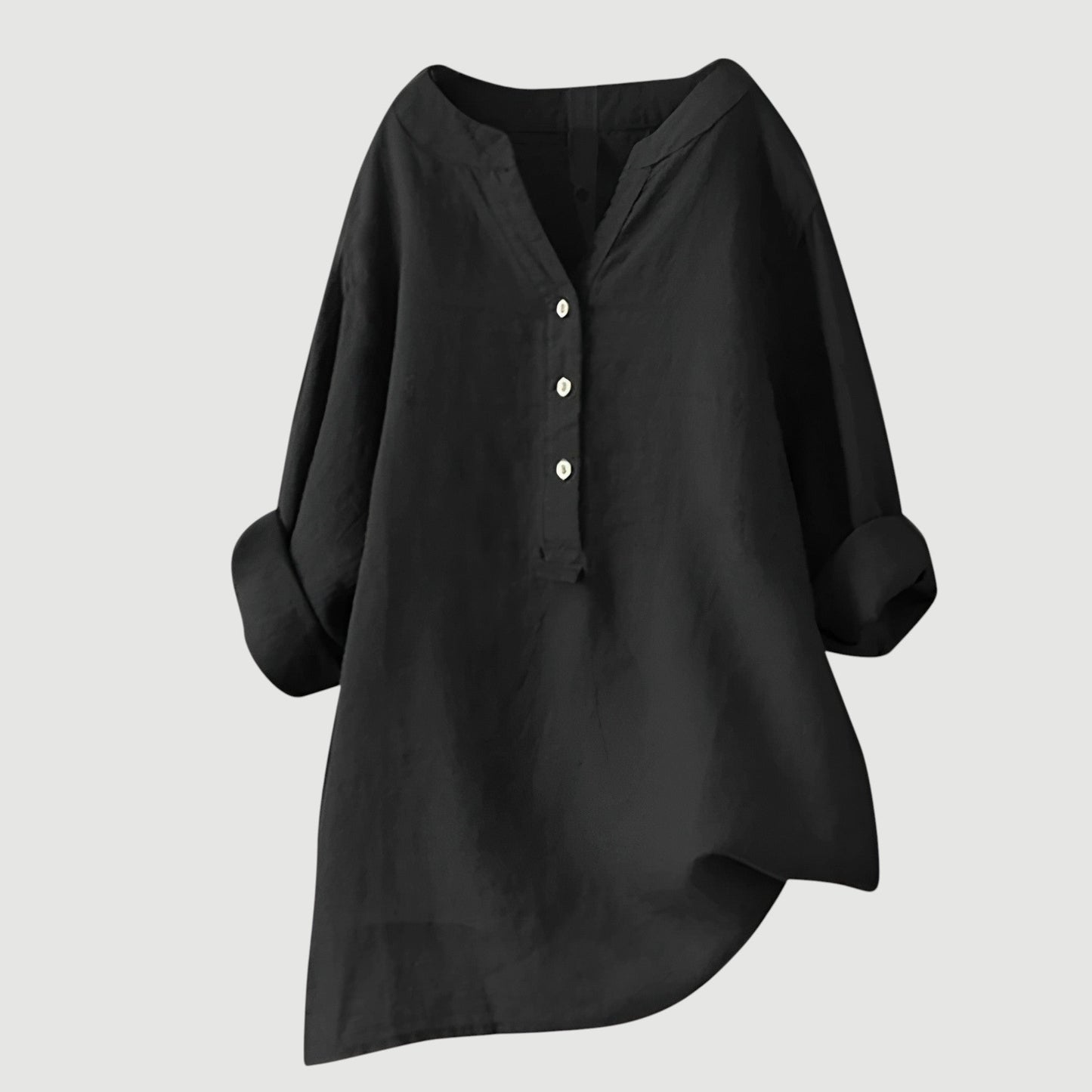 Blusa mujer ligera de manga larga versátil y cómoda