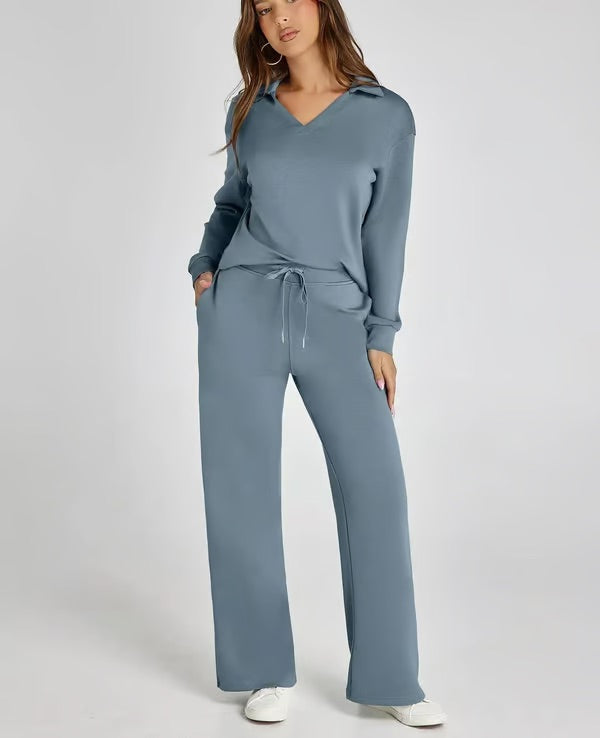 Conjunto Mujer Lounge Dos Piezas Tacto Suave Estilo Relajado