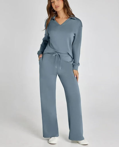 Conjunto Mujer Lounge Dos Piezas Tacto Suave Estilo Relajado