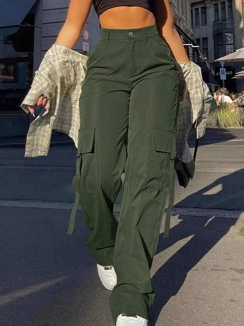 Pantalones Cargo Mujer Algodón Ajuste Estiloso