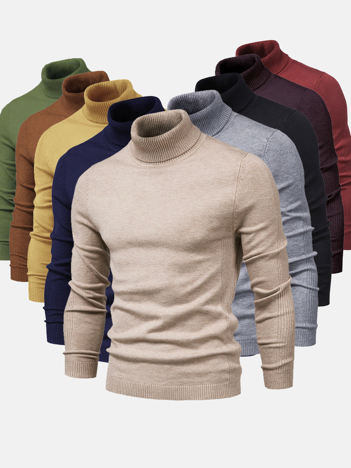 Jersey hombre Cuello alto Slim fit Ajustado