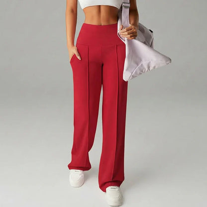 Pantalón recto Mujer de corte amplio