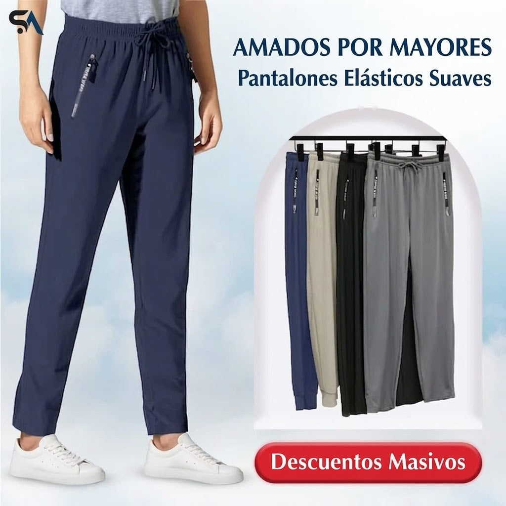 Pantalón casual unisex suave y flexible corte elegante