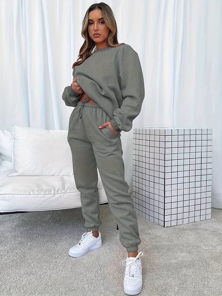 Conjunto Chándal Mujer Algodón Estilo Relajado Dos Piezas