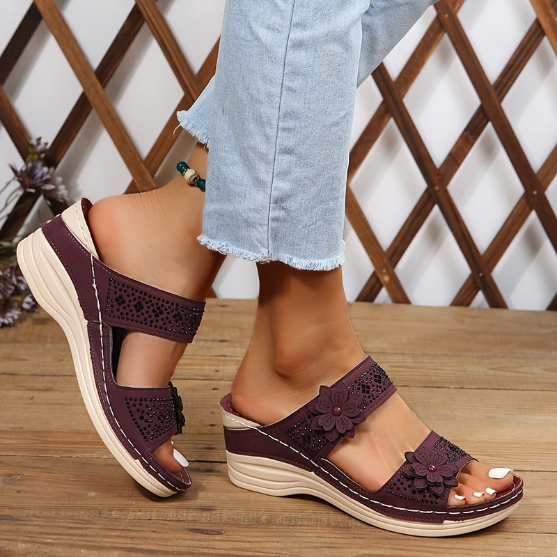 Sandalias Mujer con Cuña Comodas y Elegantes Ajuste Seguro