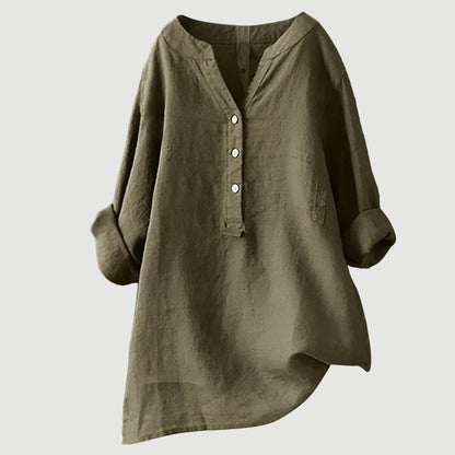 Blusa mujer ligera de manga larga versátil y cómoda - Mavetta