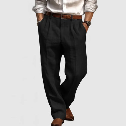 Pantalón Casual Hombre Corte Recto Comodo