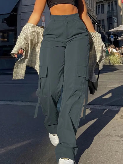 Pantalones Cargo Mujer Algodón Ajuste Estiloso