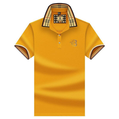 Polo Hombre Algodón Cuello Contraste Estilo Informal