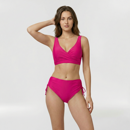 Bikini Mujer dos Piezas Tirantes Anchos Braguita Lazos Ajustable