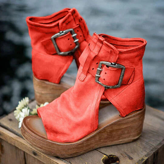 Sandalias Plataforma Mujer Comodas Ajuste Seguro